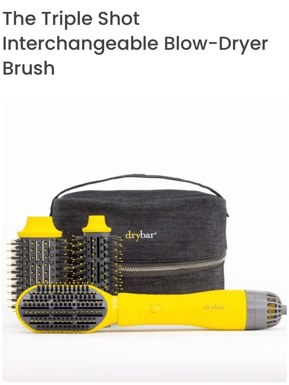 The Triple Shot Interchangeable Blow-Dryer Brush Set by drybar
